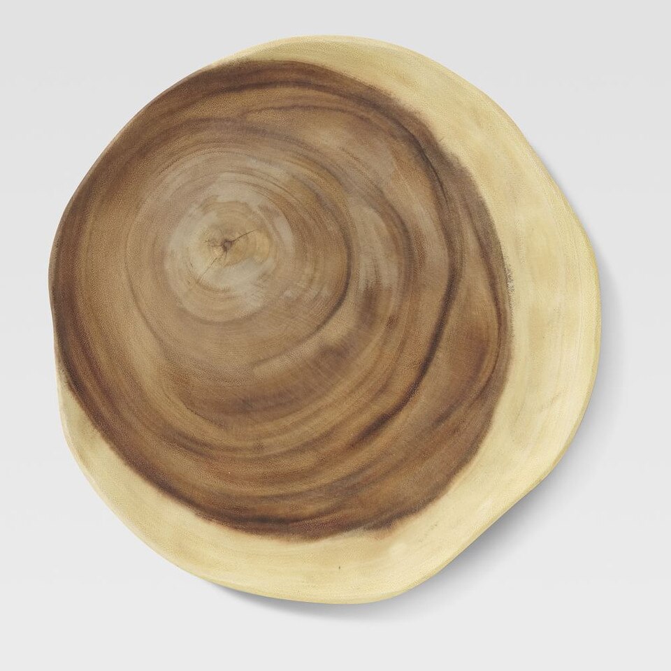 West Elm Metallic Wood Slice